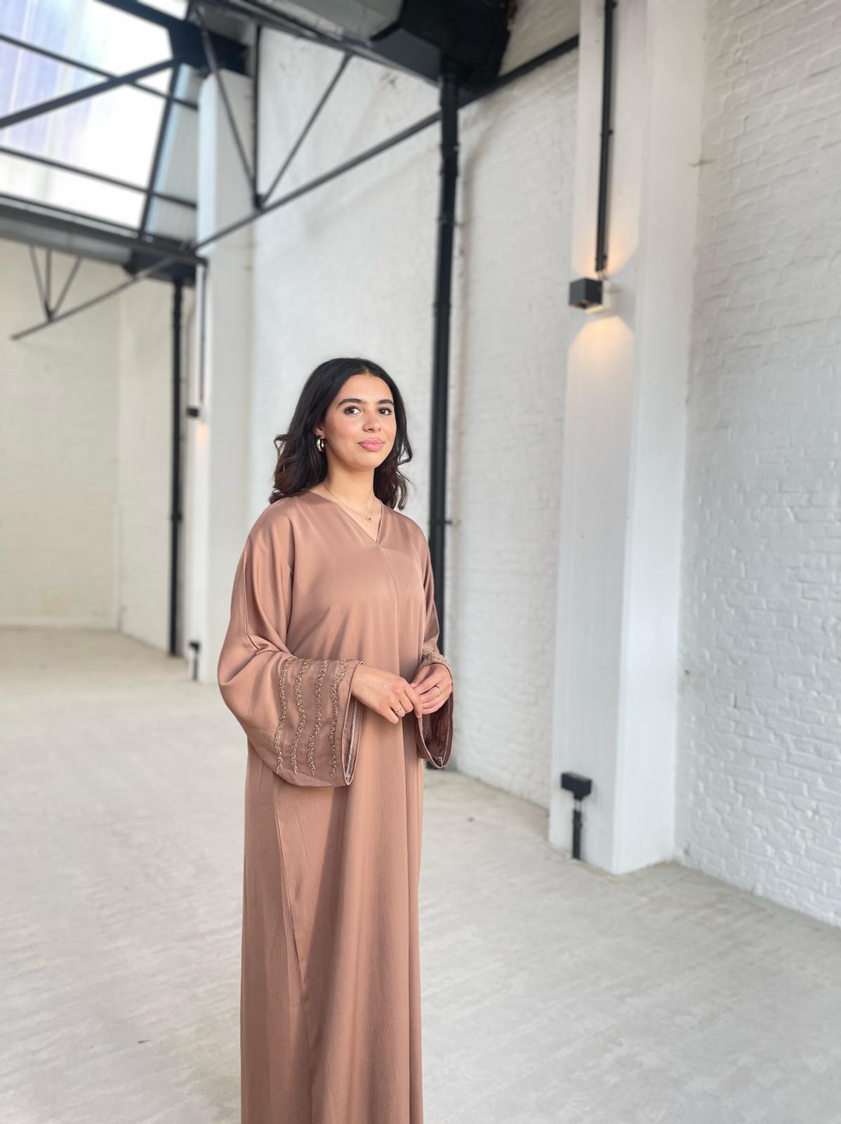 ABAYA BEIGE/HAZELNUT
