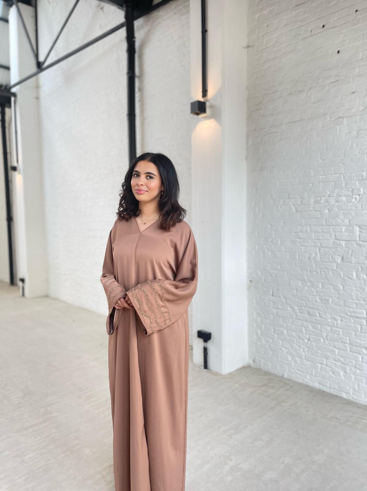 ABAYA BEIGE/HAZELNUT